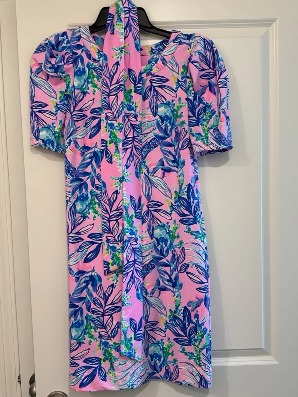 Lilly Pulitzer Pink & Blue Floral Strapless Dress - Picture 2 of 3